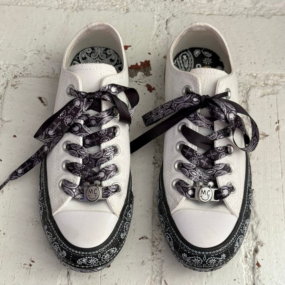 Converse X Miley Cyrus Chuck Taylor All Star Bandana paisley low top womens 6.5 - Picture 4 of 11